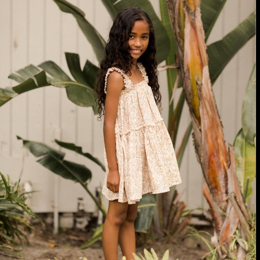 🌷 Rylee + Cru Cream Floral Cicily Dress